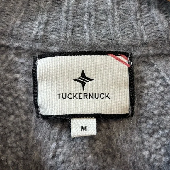 Tuckernuck Wool Blend Cable Knit Sweater Size Medium - Picture 4 of 5